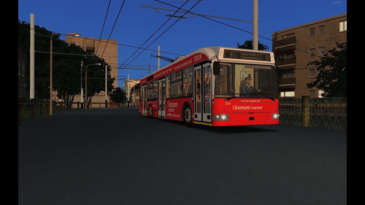 По 3 маршруту на обновлёном БКМ 321 в Омси 2 на карте Тролл!