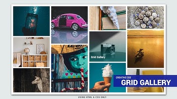 HOW TO CREATE CSS GRID GALLERY USINNG HTML & CSS ONLY | MASONRY GRID GALLERY | CREATIVE GRID GALLERY