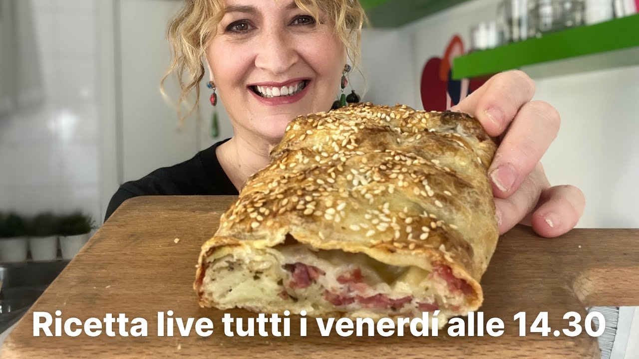 Usando il mattarello farai una cosa incredibile… 😂 STRUDEL SALATO