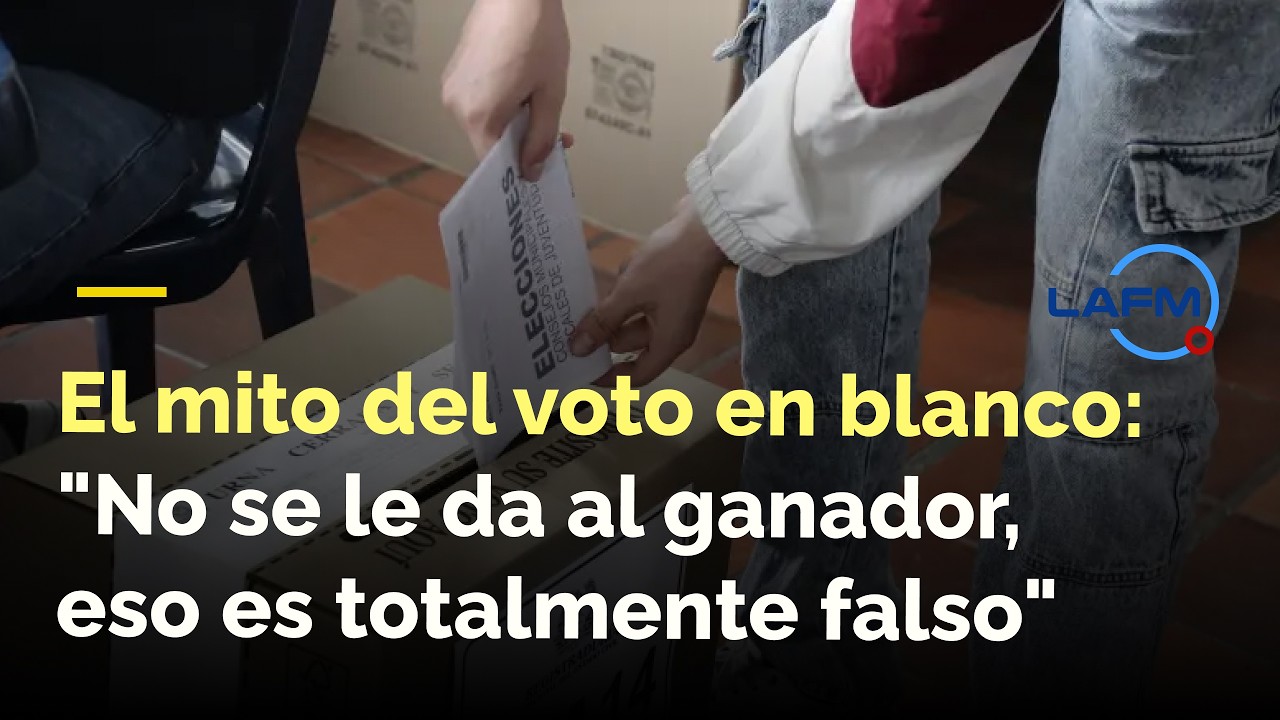Registrador aclara el mito del voto en blanco: 