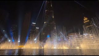 Dubai Burj Khalifa NYE 2024 Fountain Show (pure uninterrupted version)