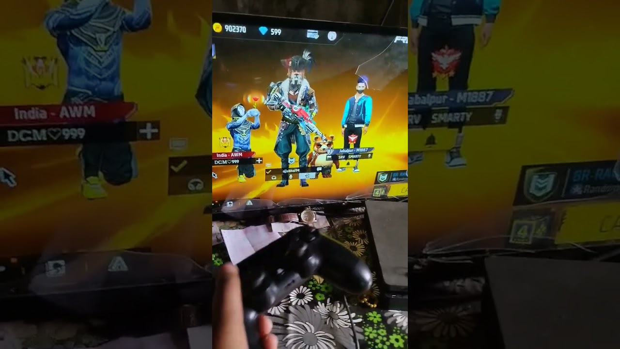 finally i play free fire in ps4🎮