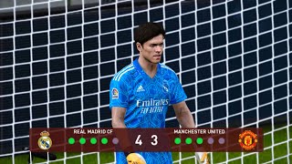 PES 2023 | Penalty Shootout | Real Madrid vs Manchester United | Xabi Alonso goalkeeper