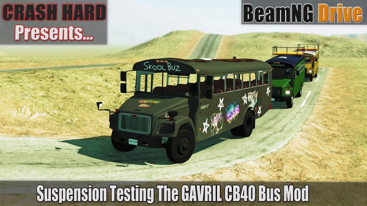 BeamNG Drive - Suspension Testing The GAVRIL CB40 Bus Mod