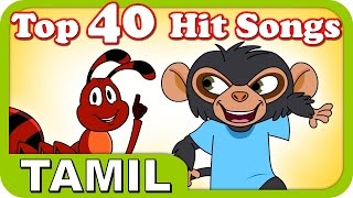 Top 40 Hit Songs For Kutties | 1 Hour! |  Tamil  Nursery Rhymes For Kids