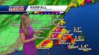 Video: Flooding rain moves in for some Wednesday afternoon