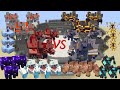 Minecraft Mobs 3vs3 Team Battle! Minecraft random mob battle! Part1
