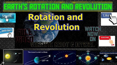 Rotation And Revolution Of Earth//ICSE class 9 Geography// full video// Varshith Reddy G Official//