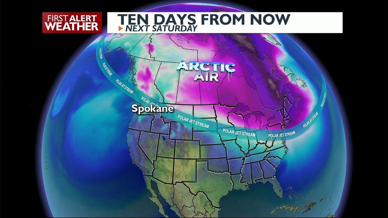 Colder days ahead with the Polar Vortex on the move - YouTube