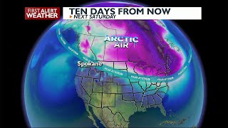 Colder days ahead with the Polar Vortex on the move