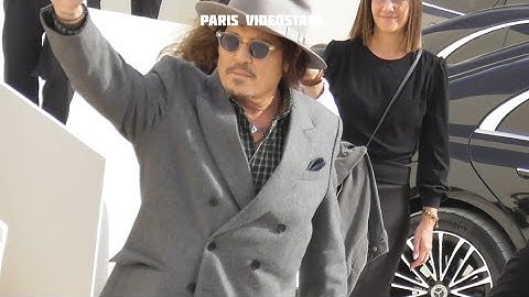 Johnny Depp arrival at show Dior Paris 1 october 2025 Fashion Week 