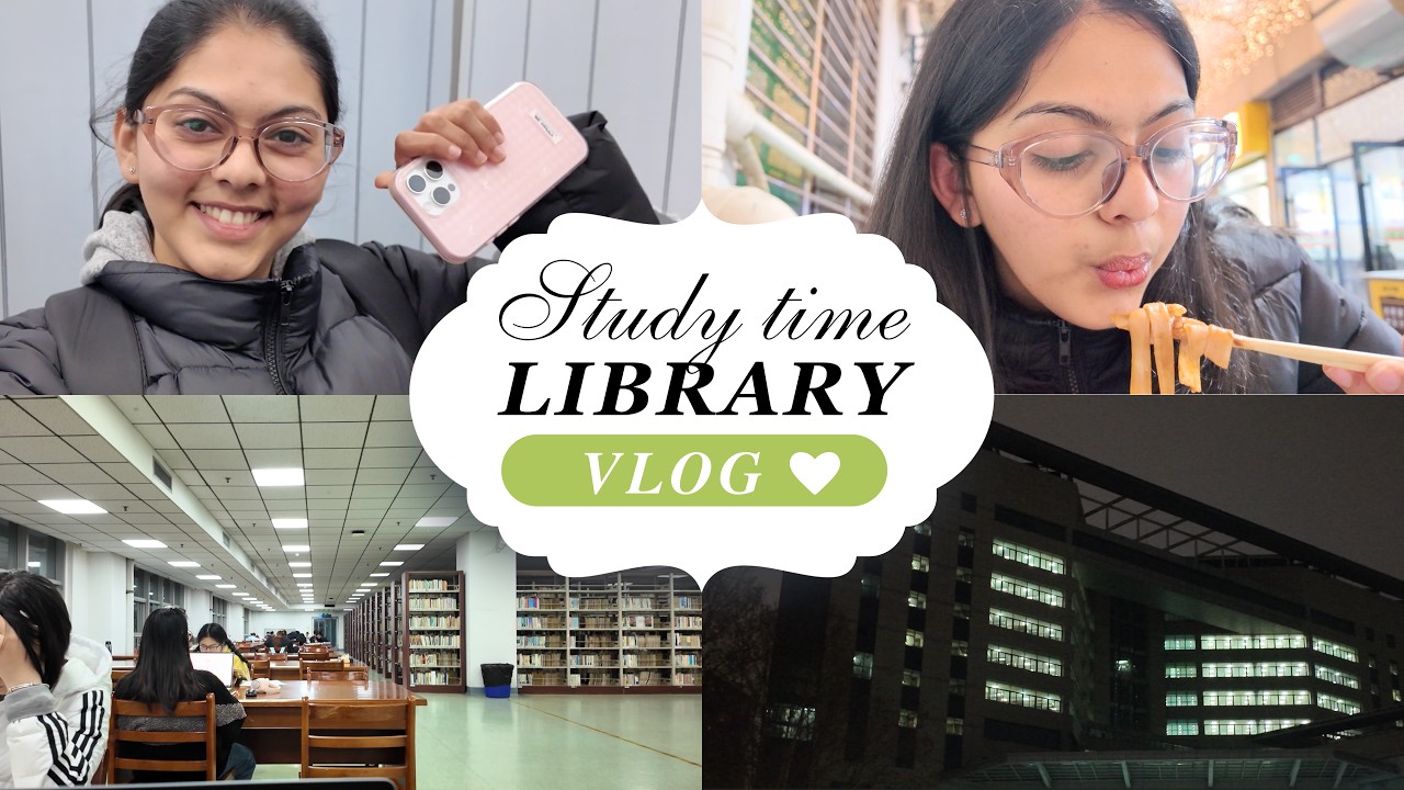 9:30 PM🌜- Library Study 📚 & Hot Dry Noodles 🍜 | Daily Vlog 🎞️ | Aseema Dhola