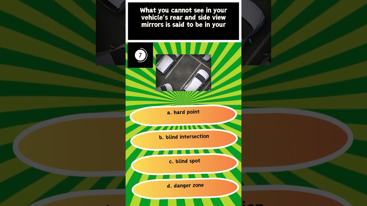 SGI Road Sign Practice Test 