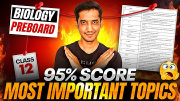 Score 70/70 in Biology Preboard Exam✅️ | Most Important Topics 📜| 2025-26|Class 12| Sourabh Raina