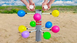 Experiment: CocaCola vs Mentos vs Balloons