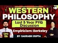 Western Philosophy | Lec 5 - Empiricism: Berkeley | PYQ Discussion | StudyIQ IAS