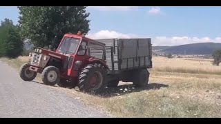 Büyük Enter (654 - S) Arpa Yüklü Tarladan Çikişi..