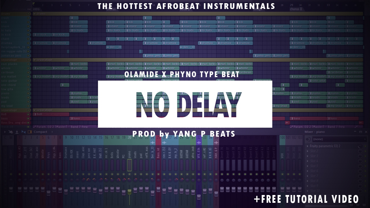 NEW HOT AFROBEAT 2017 * NO DELAY *  | OLAMIDE x YCEE type beats | + Tutorial video