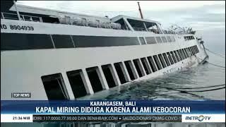 KM Dharma Rucitra 3 Kandas di Pelabuhan Padang Bai