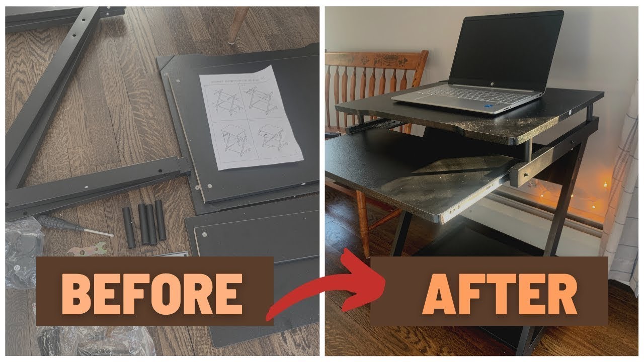 Sogeshome Standing Laptop Desk Review, Assembly | Sogeshome Mobile Resistant Standing Laptop Cart