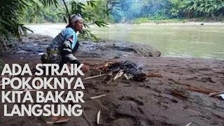 sekali lempar langsung di sambar anakan baung ikan pertama dan terahir