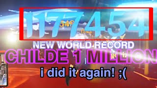 1 Million Childe New World Record? Childe 1 Million 177k Damage - Genshin Impact Indonesia