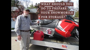 What should you do to prepare your snowmobile for storage?