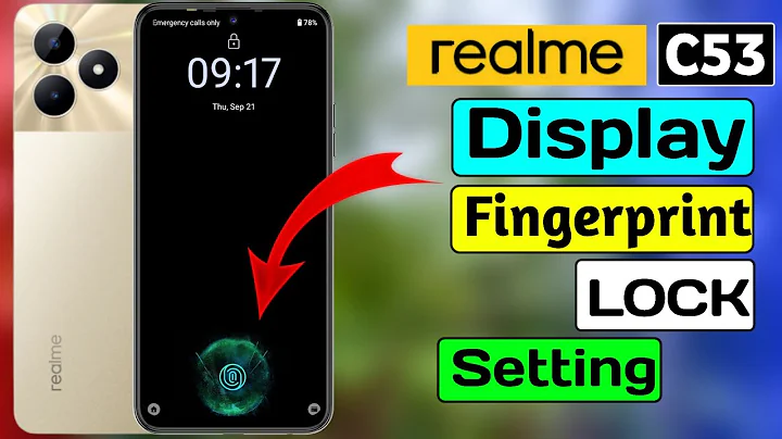 Realme C53 Me Display Fingerprint Lock Kaise Lagaen