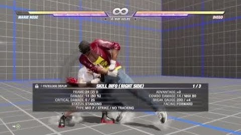 DOA 6:Diego Punish Guide
