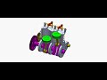 Two cylinder engine working animation