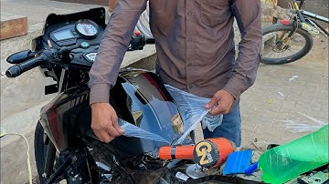 Tvs Apache Bs6 Black Smoke Vinyl Wrap |Apache RTR Full Smoke Wrap| #smoke #tvs