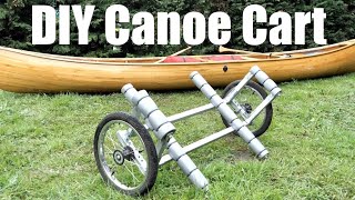 Folding Canoe Portage Trolley made from Recycled Materials. Strong, Stable and Lightweight.