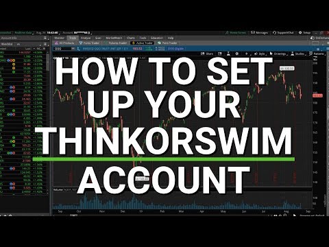 Tutorial - How To Set Up Your Thinkorswim Account