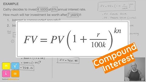 Compound Interest Formula  - Compounded Annually and Monthly - IB AI & AA Maths - IGCSE - Video 1