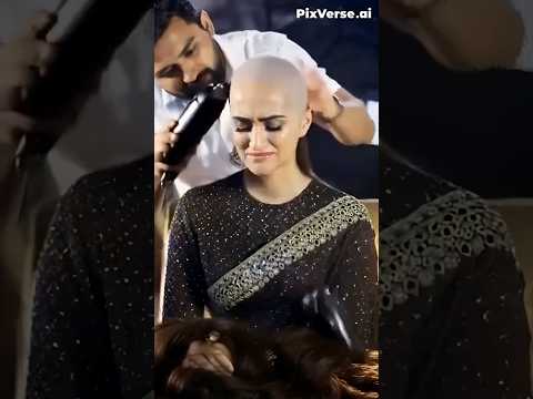 KRITI SANON HEADSHAVE IN SAREE made using AI