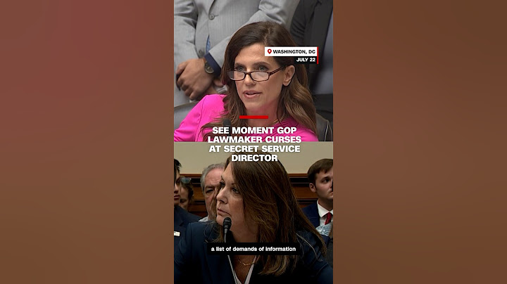 See moment GOP lawmaker curses at Secret Service director
