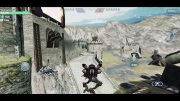 War Robots Strider Stunts in Castle