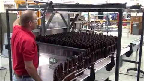 AIS Container Handling Bulk Bottle Depalletizer for Glass Bottles