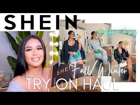 HUGE SHEIN FALL/ WINTER TRY ON HAUL + STYLING | 13+ ITEMS | affordable clothing + DESIGNER DUPES !