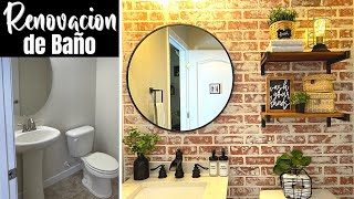 Renovación EXTREMA de baño pequeño DIY ¡Barata! + Decoración casera