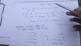 Point clipping in computer graphics || telugu
