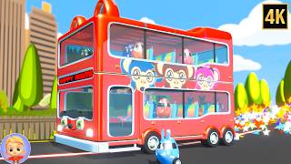 wheels bus round round fun kids songs nursery rhymes
