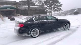 AWD Infiniti Drifting in the Snow