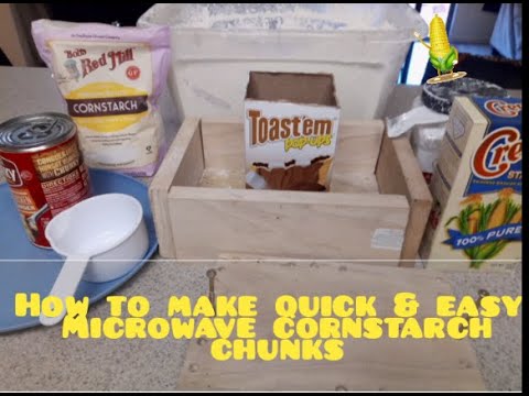 how to make cornstarch chunks without oven