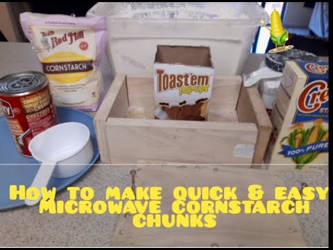 How to make Quick & Easy MICROWAVE cornstarch chunks request #5