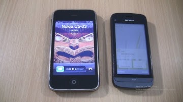 Incoming call & Outgoing call at the Same time Iphone 3Gs+Nokia c5-03