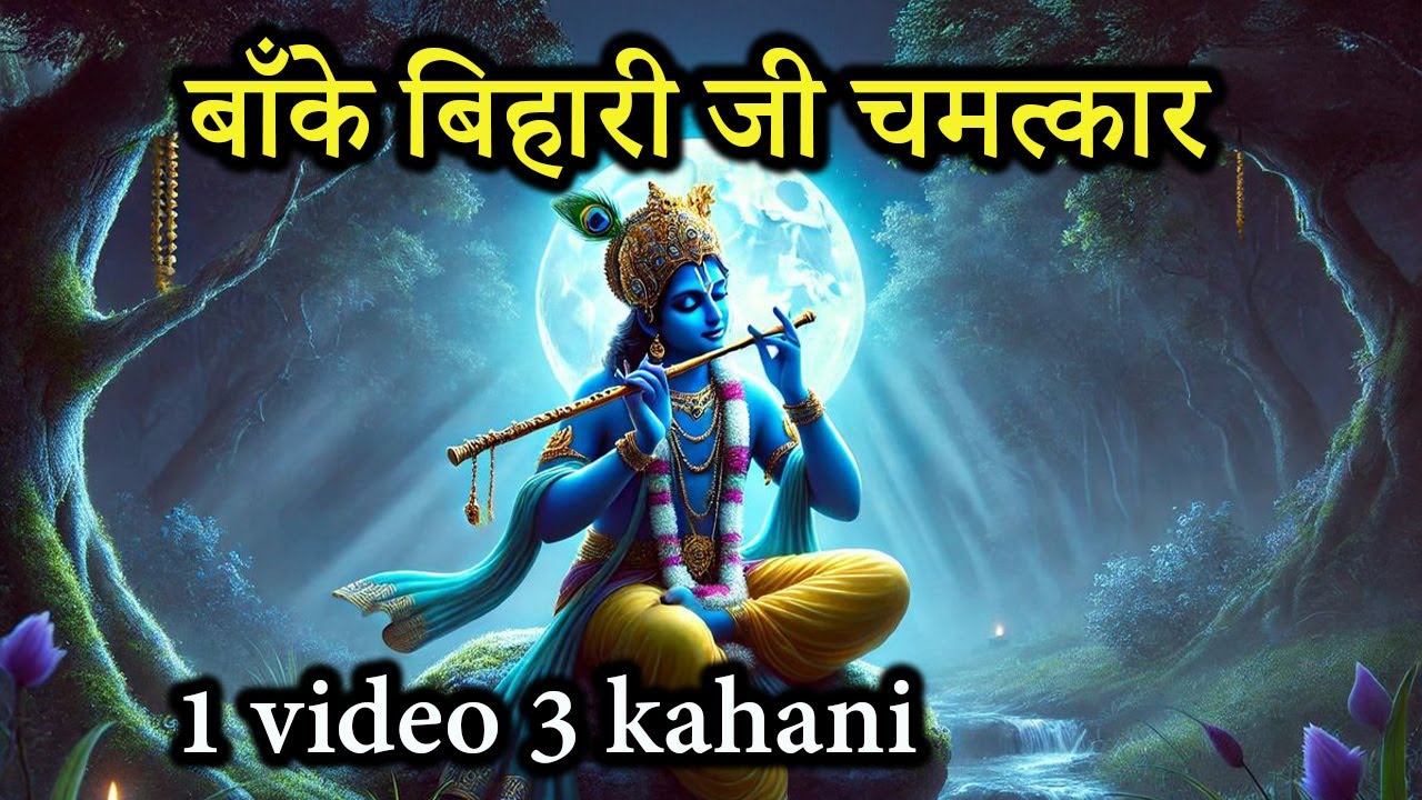 बाँके बिहारी जी महाराज का चमत्कार - सत्य घटना - 1 video 3 story True Story Banke Bihari ji