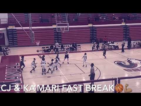 Cj & Ka’mari on Fast Break at The Jamboree 🏀💪🏽 Newburg Middle School