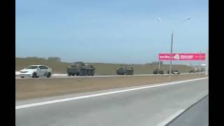 Minsk - Belarus - Armored vehicles were noticed near the airport - 28.03.2022