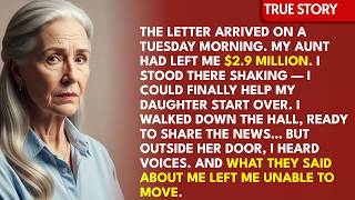 My Aunt Left Me $2.9 Million — I Rushed To Tell My Daughter, But What I Heard Her Say Stopped Me....